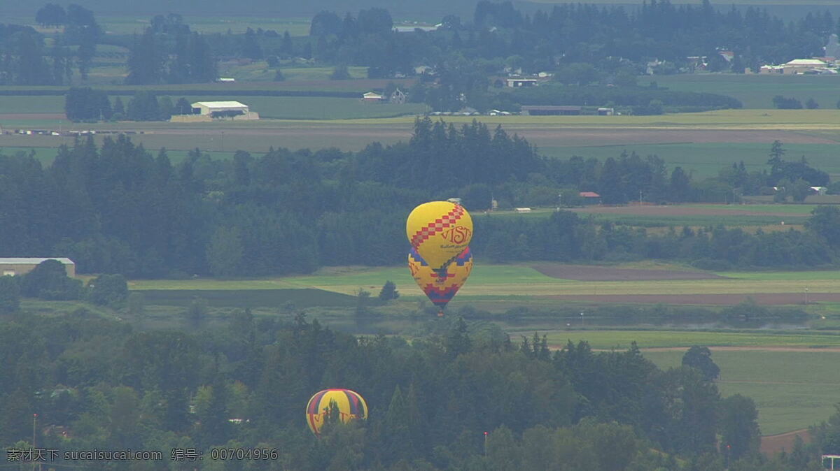 威拉 米特 河谷 热气球 股票 录像 威拉米特河谷 俄勒冈 美国 山谷 vista 气球 骑 景观 avi 灰色