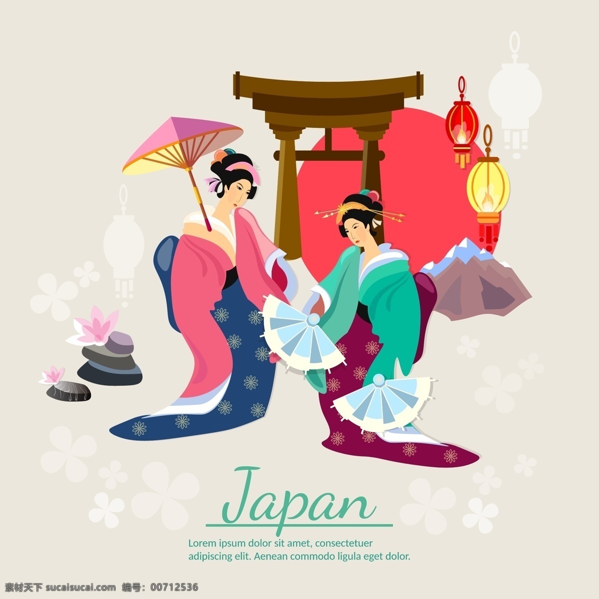 风情日本人物 特色 传统 风情 日本 女人