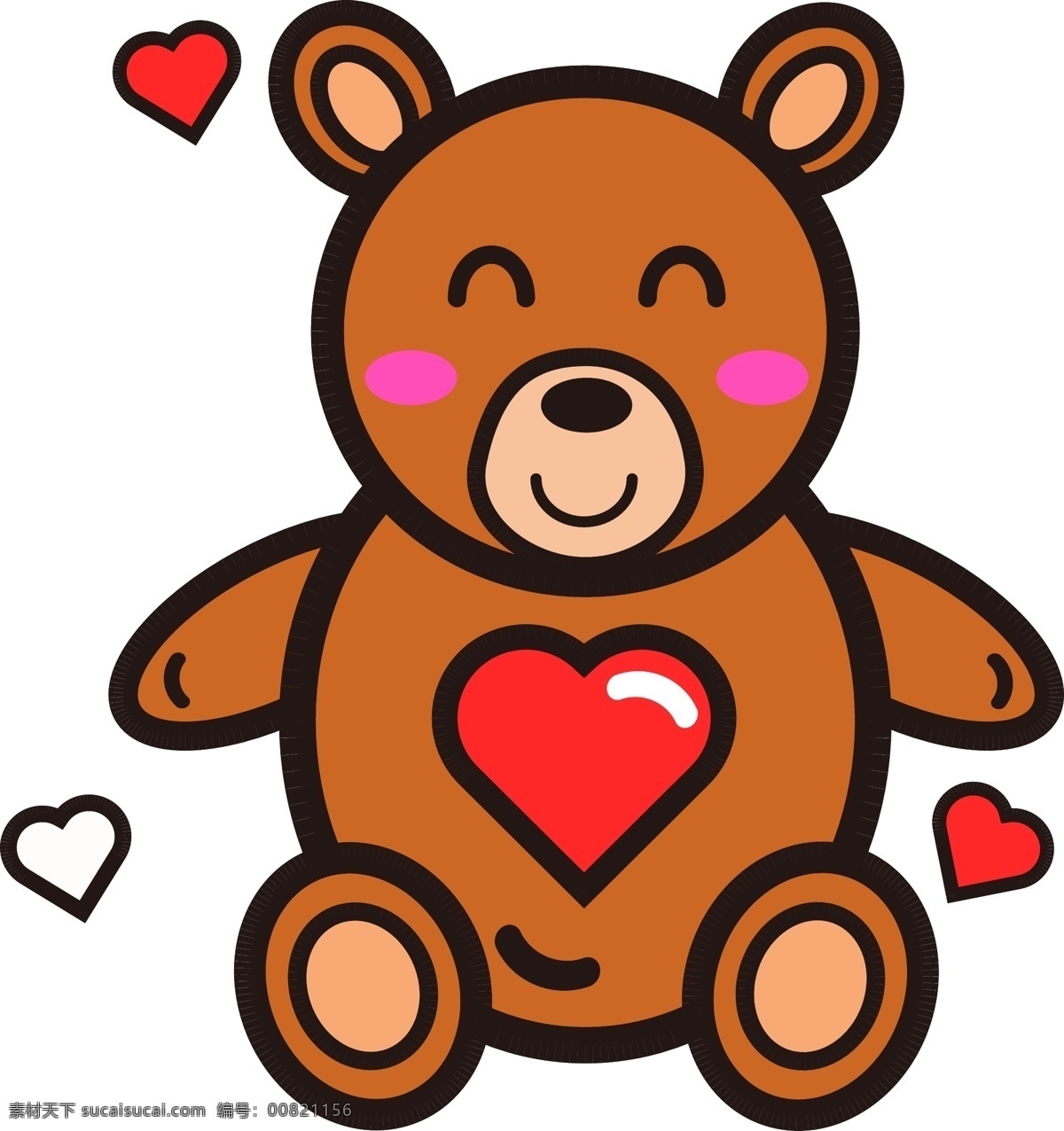 情人节 礼物 爱心 熊 元素 卡通可爱 玩具熊
