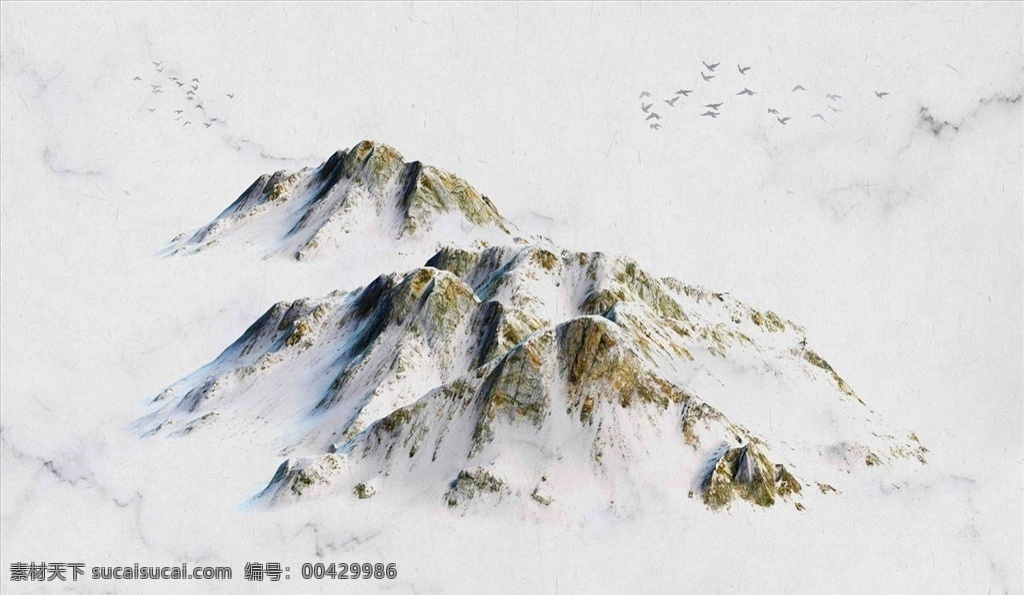 水墨 山水 背景 墻 水墨山水 大雁 背景墻 簡(jiǎn)約背景墻 電視背景墻 意境背景墻 底紋邊框 背景底紋