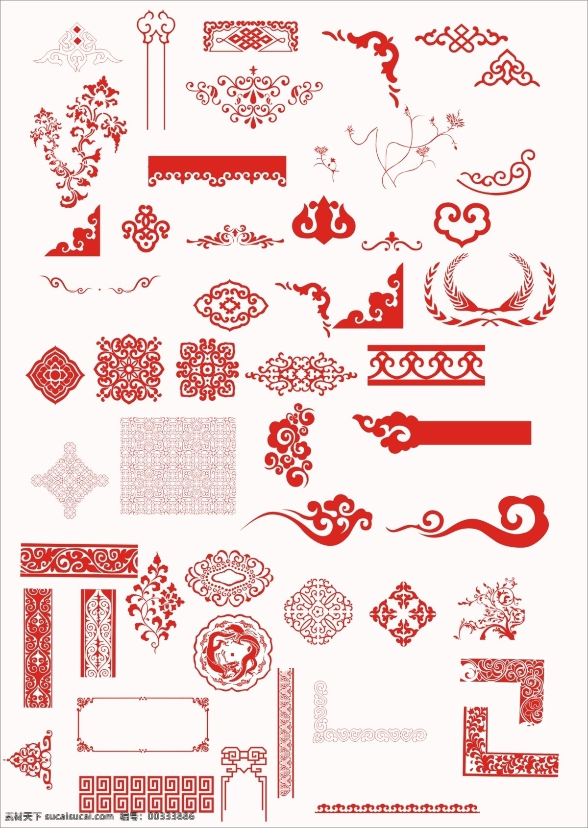 中國(guó) 風(fēng) 古典 裝飾 邊框 中國(guó)風(fēng) 花紋 花邊 白色