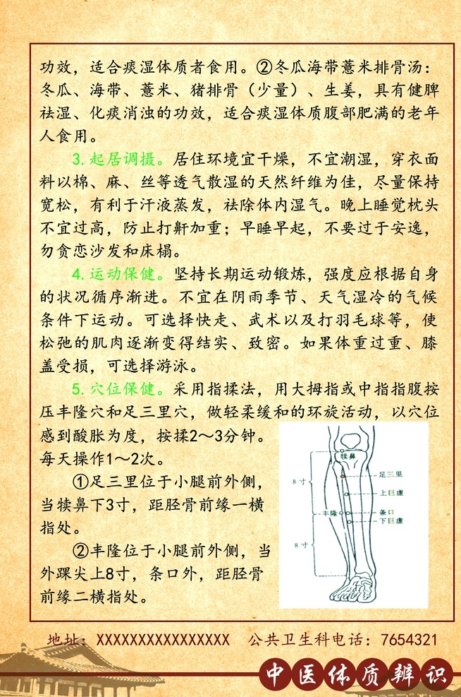 中医 体质 辨别 痰湿质 健康