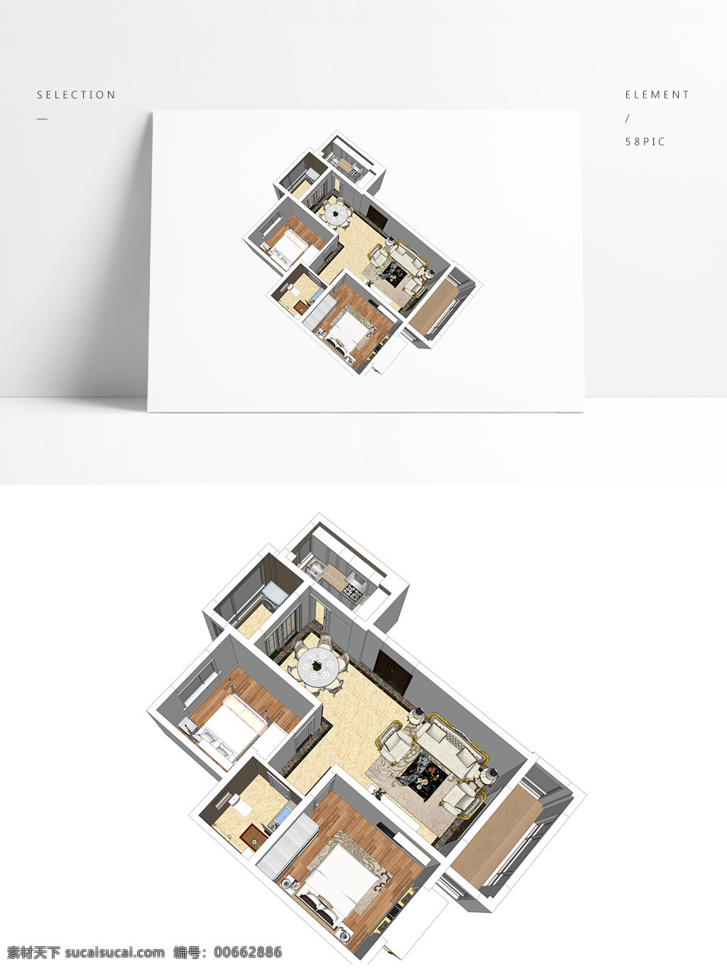 时尚 风 住宅 su 透视 模型 室内空间设计 住宅室内设计 样板房 3d模型 su模型 草图大师模型 家具模型
