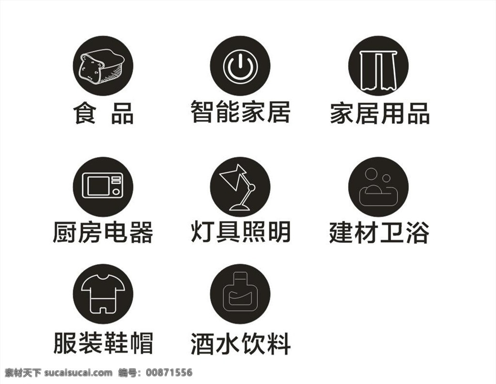 食品 智能家居 家居用品 服裝鞋帽 酒水飲料 標(biāo)示