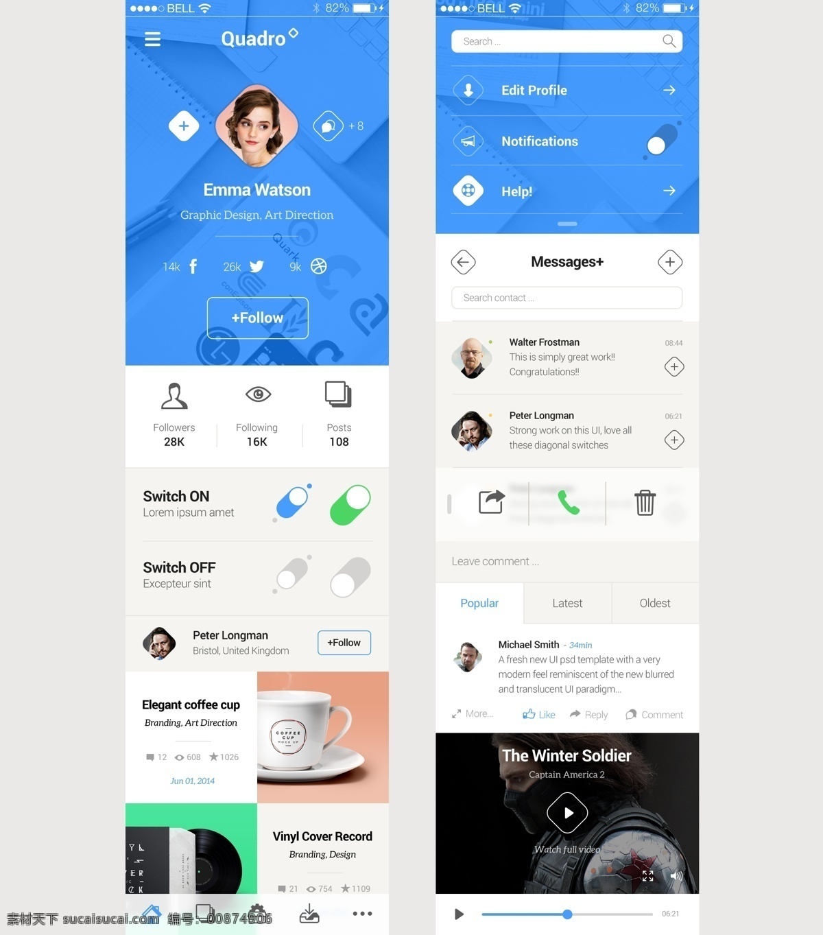 藍色 清新 手機 主題 界面 手機app app app界面