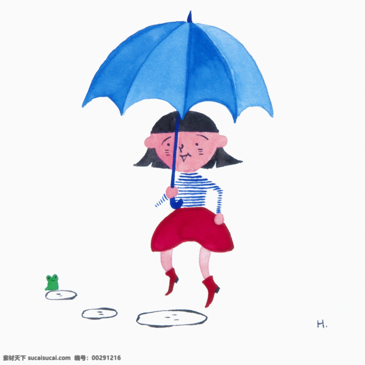 個性 插畫 動漫動畫 動漫人物 個性插畫 女性 人物 設計圖庫 畫傘 插畫集
