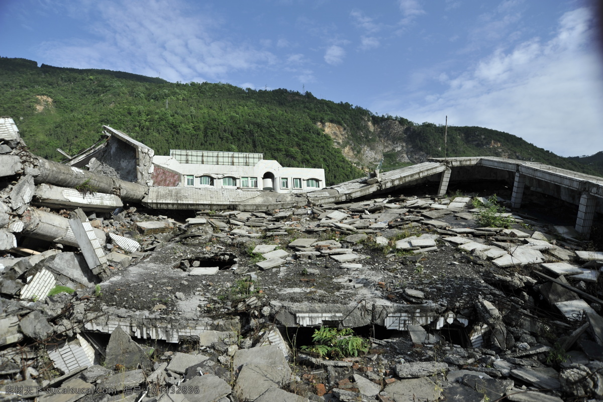 北川地震遺址 四川 北川 地震 遺址 災(zāi)難 建筑園林 建筑攝影
