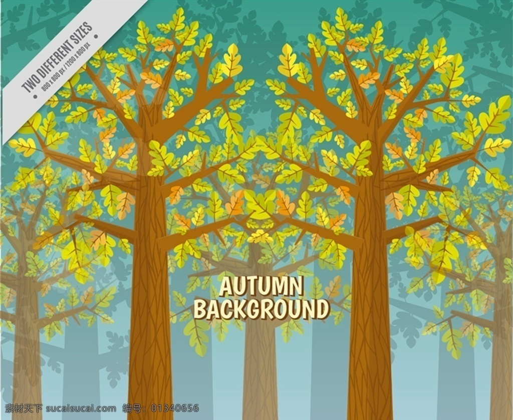 秋季 树林 风景图片 树木 森林 风景 自然 矢量 高清图片