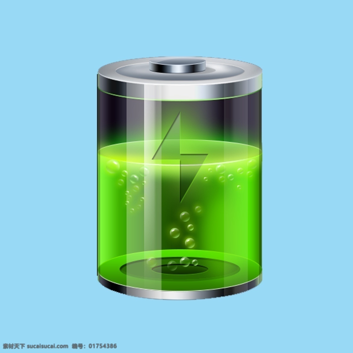綠色 閃電 標(biāo)志 環(huán)保 電池 圖標(biāo)