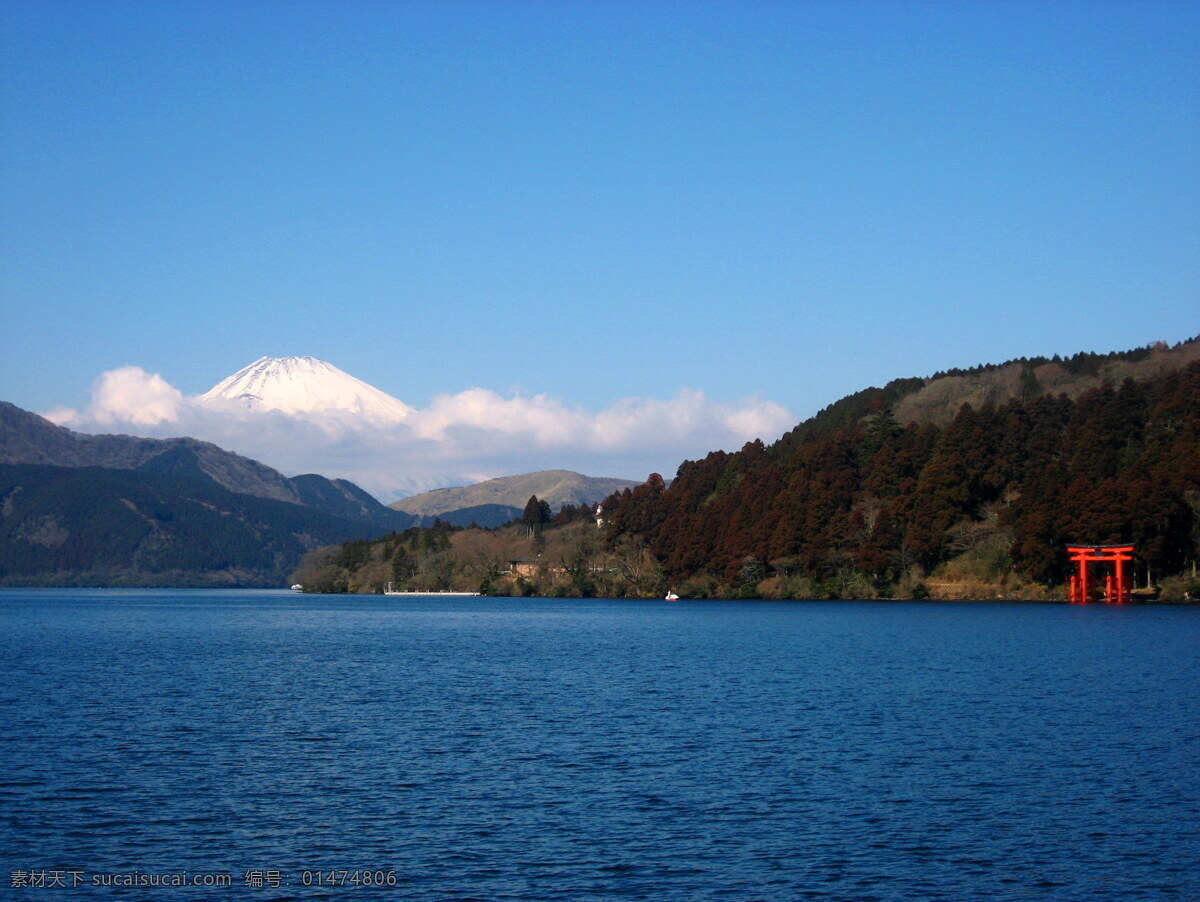美麗 日本 富士山 風(fēng)景 高清 山峰 高山 山脈