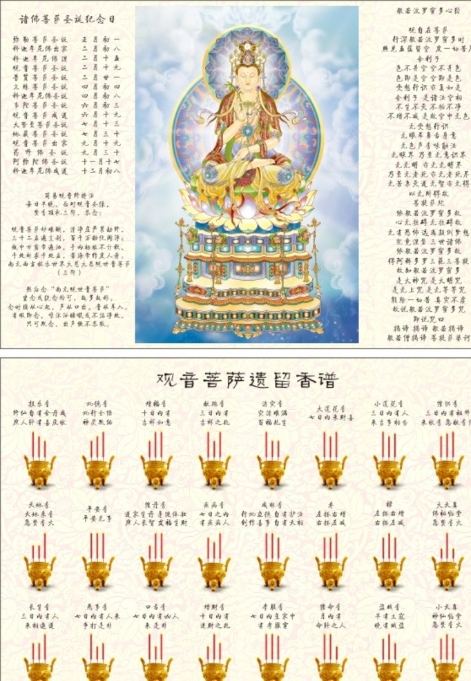 觀音 菩薩 遺留 香 譜 48香譜 四十八香譜 遺留香譜 香譜 心經(jīng) 佛教 佛 dm宣傳單