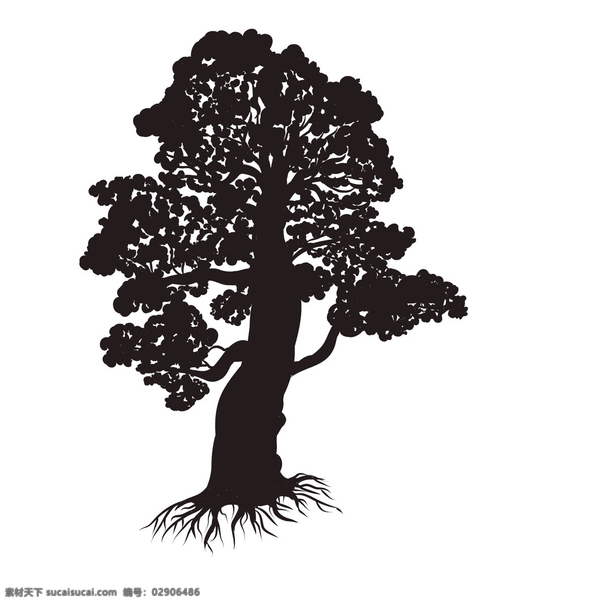 植物树木剪影 黑色 创意 装饰图案 植物 树木 树枝 树干 剪影 涂鸦 图案 简约 绘画 树叶 树苗 素描 椰子树 松树 剪纸 波西 米亚 风格 花纹