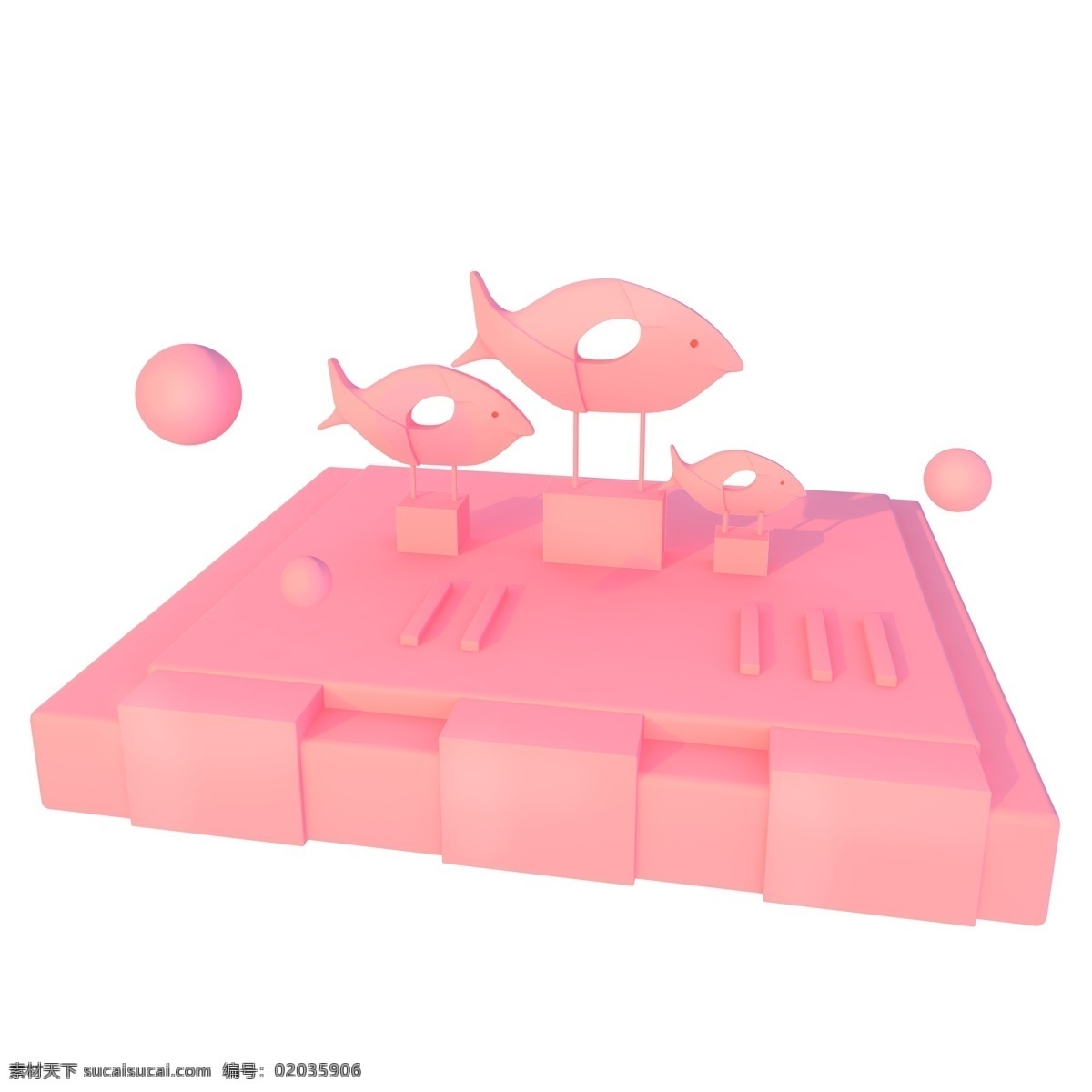 粉色魚類展臺(tái) 粉色 魚類 展臺(tái)