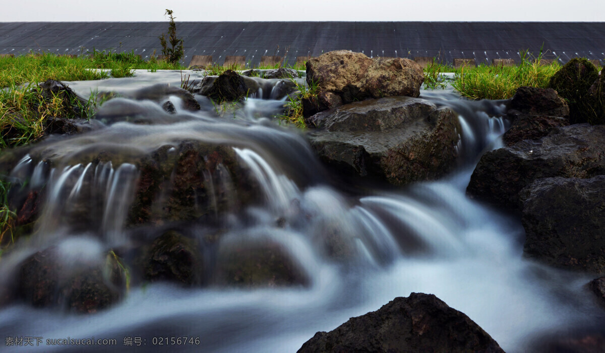 美麗 小溪 風(fēng)景 高清 溪水 流水 河流 石頭