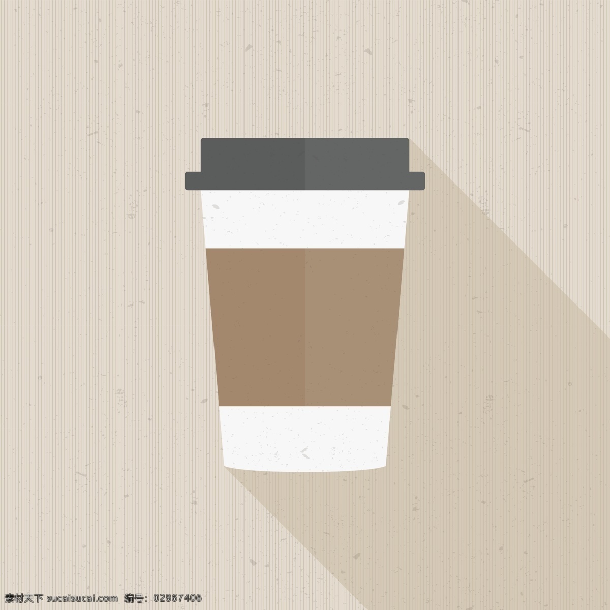 扁平化 外卖 咖啡 矢量 背景 黄色 棕色 食品 饮料 宣传单 矢量背景