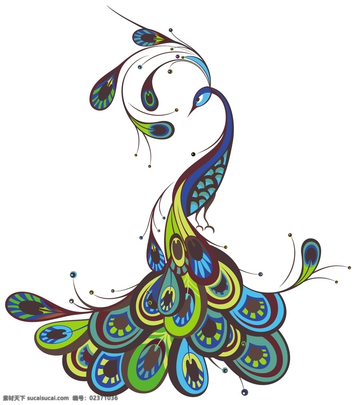 矢量孔雀 孔雀 孔雀插畫 動(dòng)物插畫 唯美插畫 唯美動(dòng)物 標(biāo)志圖標(biāo) 其他圖標(biāo)