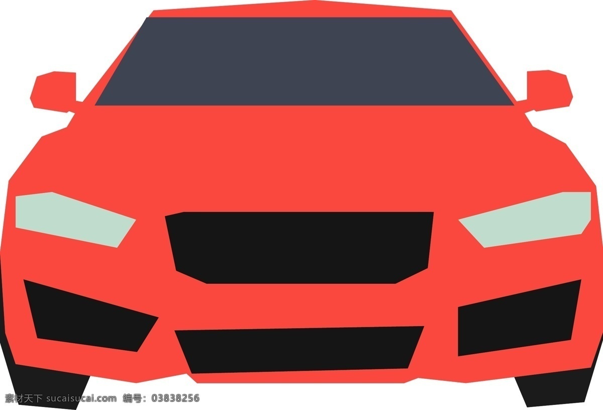 紅色 汽車 交通工具 交通
