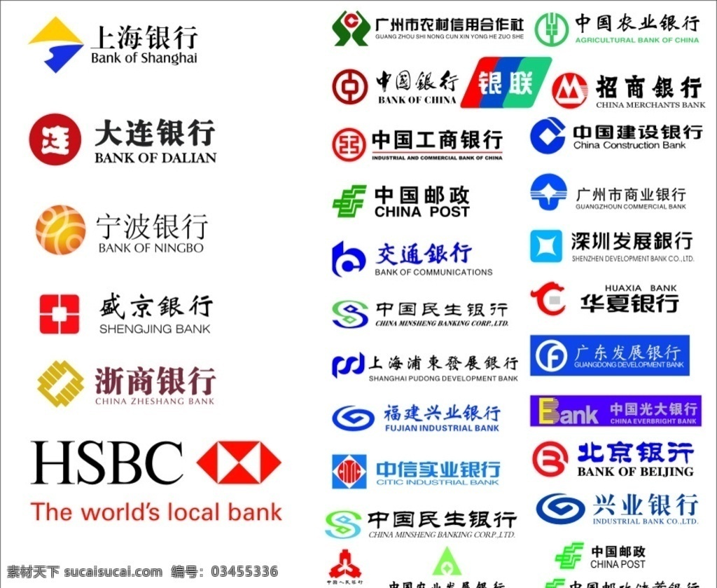 所有 銀行 logo 農(nóng)業(yè) 建設(shè) 招商 交通 民生 興業(yè) 郵政 標志圖標 企業(yè) 標志