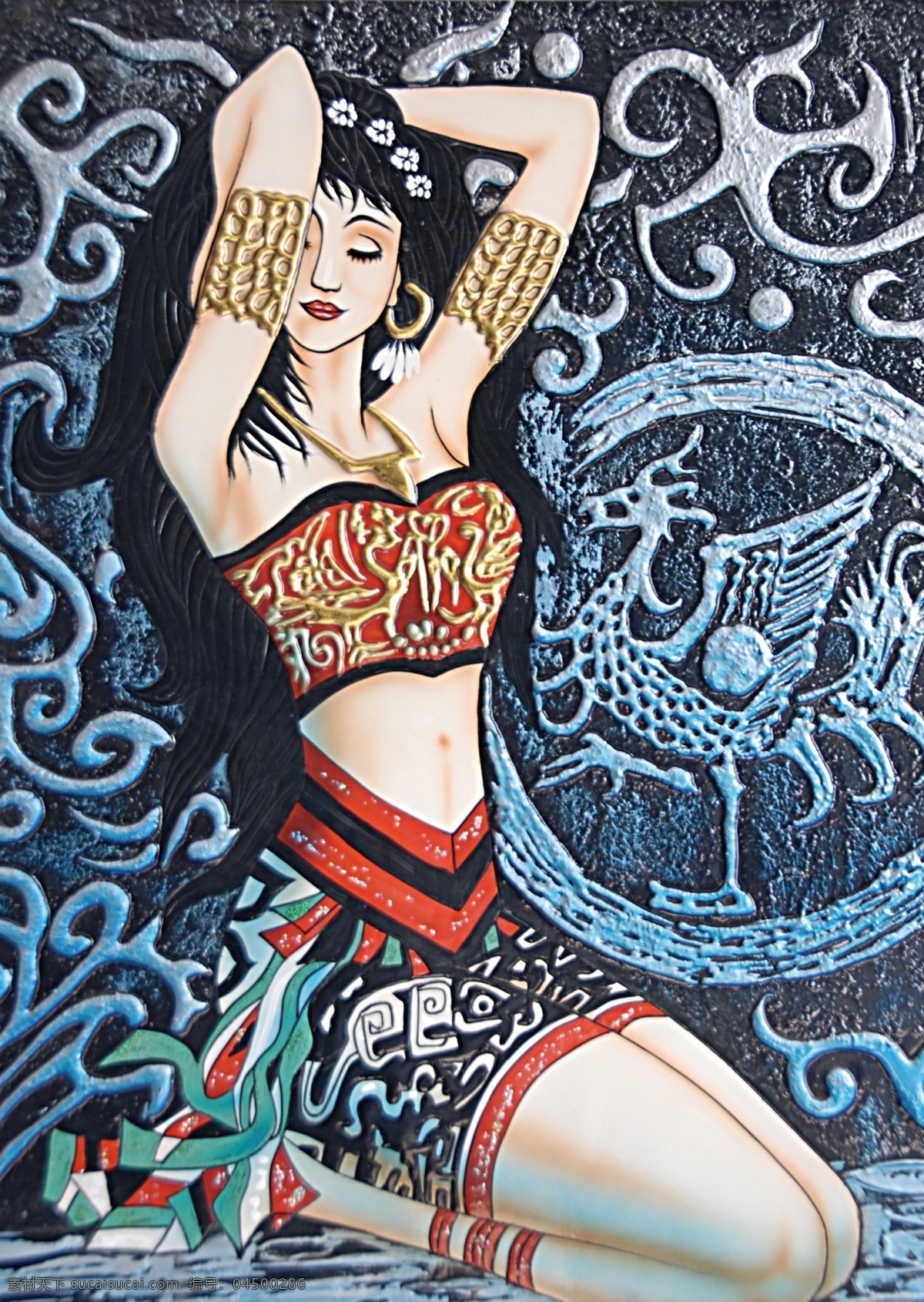 东南亚 人物 装饰画 女人 少数民族