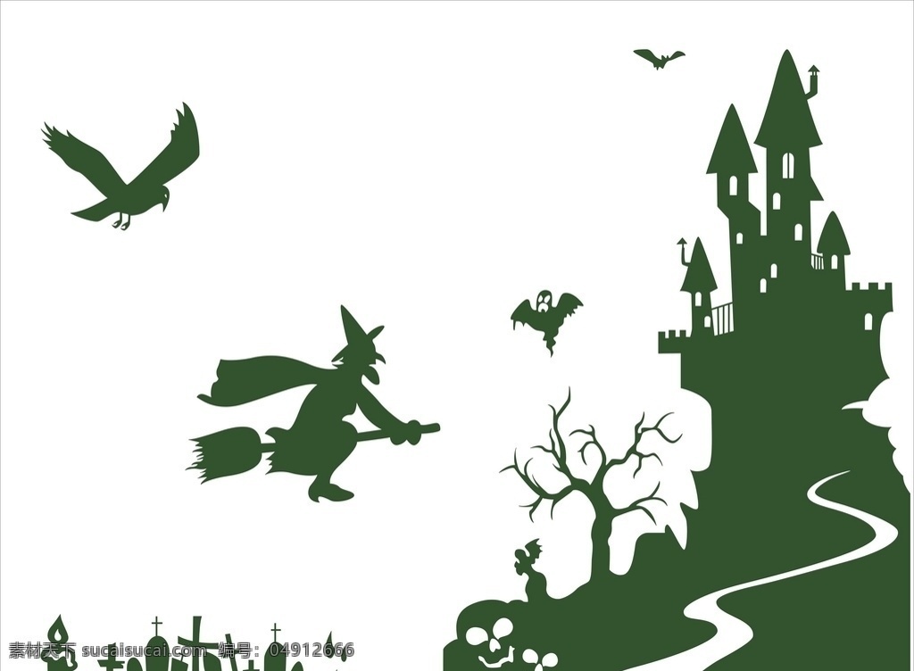 巫女 城堡 硅藻泥 广告 室内广告设计