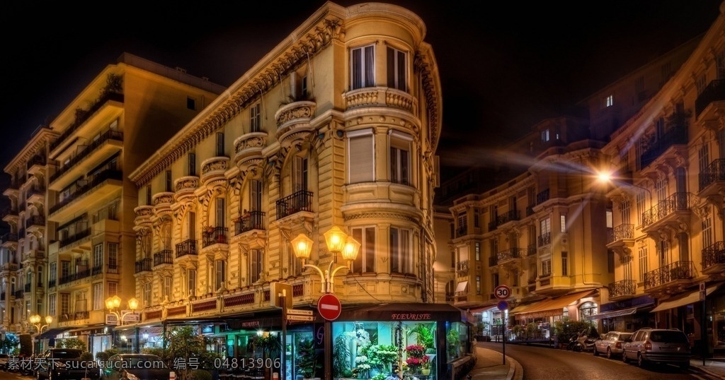 摩纳哥 城市 街角 世界第二小国 欧洲风情 酒店景观 夜色阑珊 灯火辉煌 自然景观 建筑景观