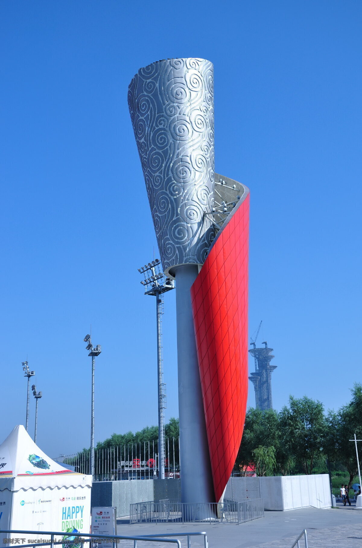 北京奥运火炬 2008 蓝天 体育运动 文化艺术