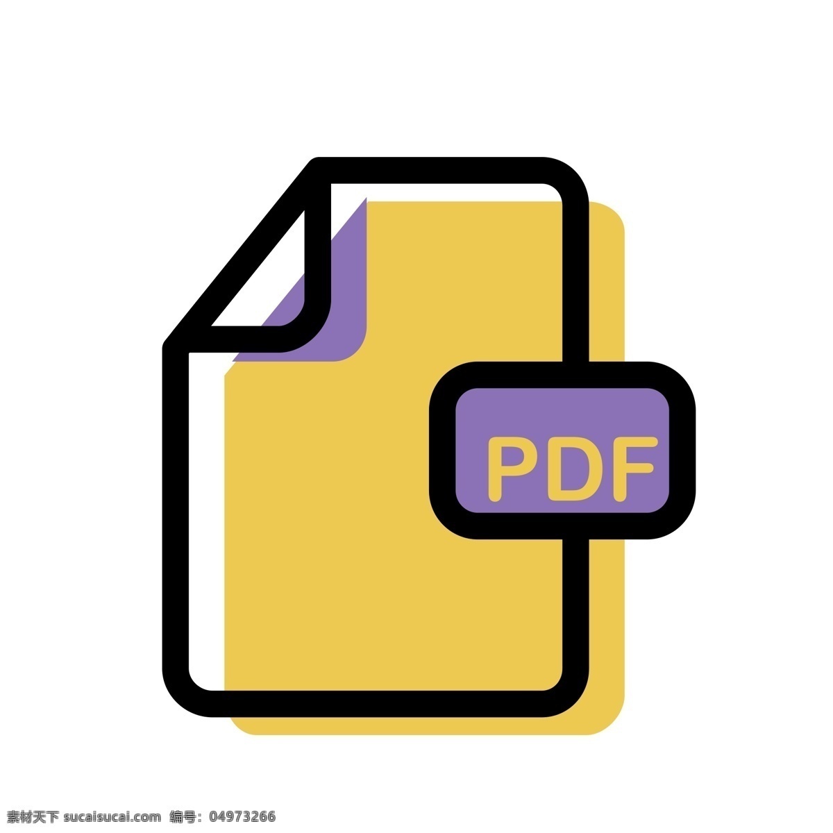 pdf 格式 文件 免 抠 图 pdf文件 格式文件 ui应用图标 电脑文件图标 软件图标 卡通图案 卡通插画 免抠图