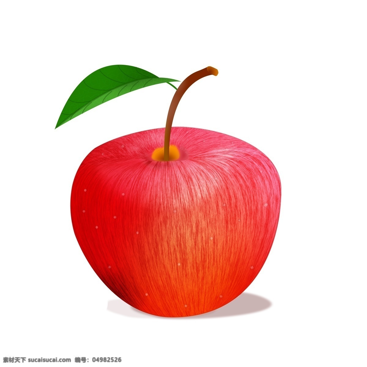 苹果 绿叶 鼠 绘 apple 卡通画 水果 静物 绿叶苹果 水谷 鼠绘水果