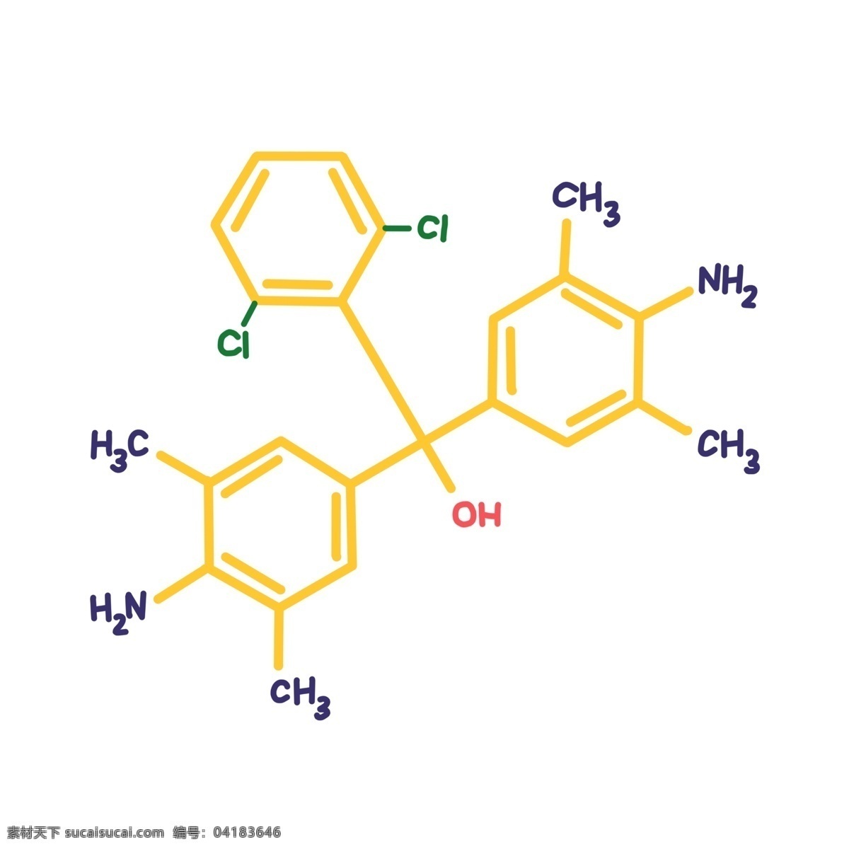 科學研究 分子 插畫 黃色分子鏈 化學分子結(jié)構(gòu) 化學分子插畫 分子結(jié)構(gòu) 科學研究分子 醫(yī)療 現(xiàn)代科技