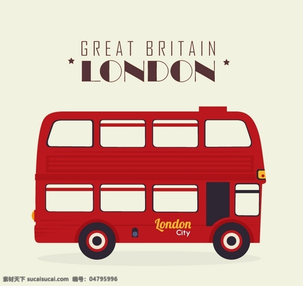 伦敦 双层 巴士 双层巴士 旅游 英国 矢量图 格式 矢量 高清图片