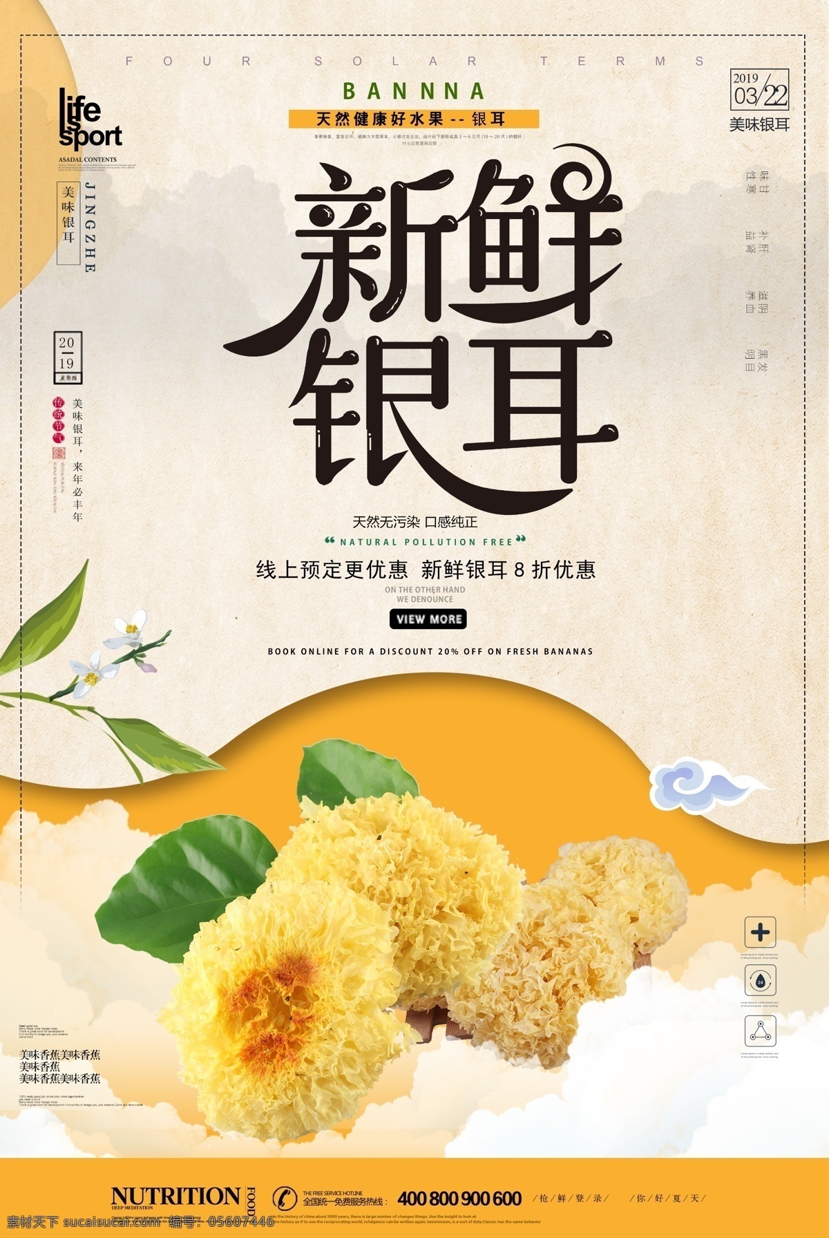 時(shí)尚 簡(jiǎn)潔 銀耳 創(chuàng)意 海報(bào) 創(chuàng)意海報(bào) 主圖 電商