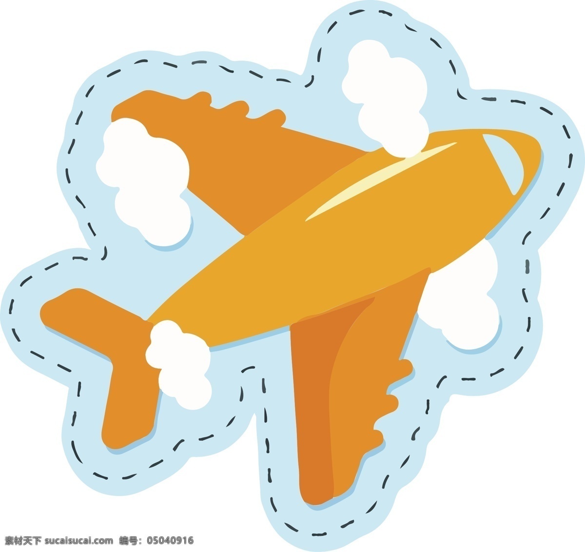 出行 工具 飞机 卡通 可爱 卡通飞机 飞机图标 飞机元素 黄色飞机