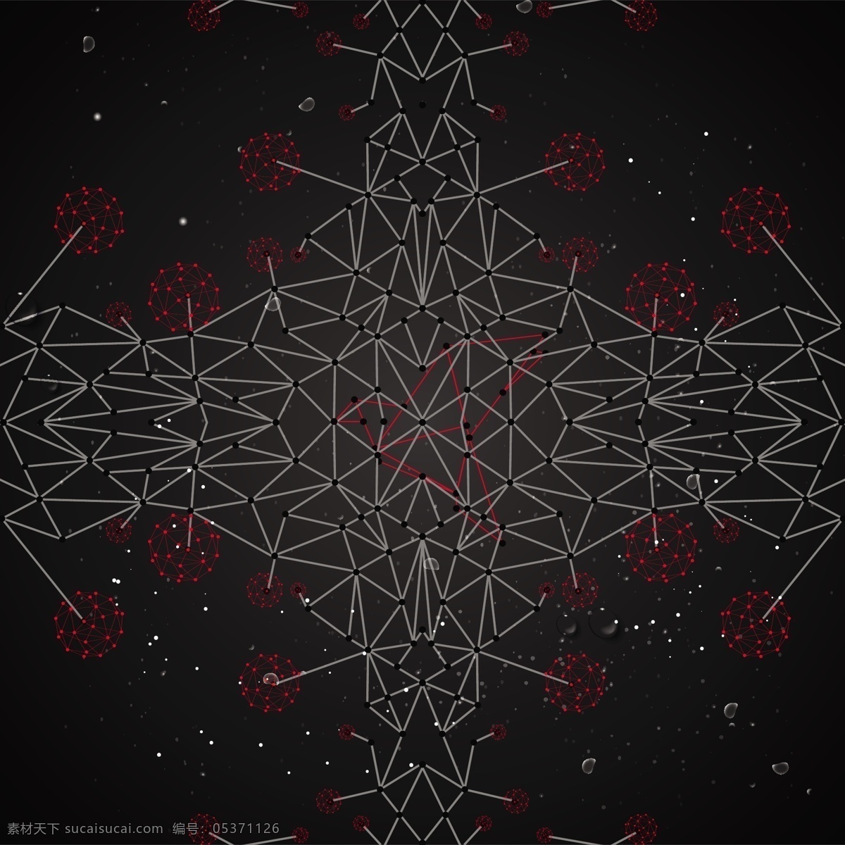 抽象 黑色 背景 紅色種子 黑色背景 網(wǎng)