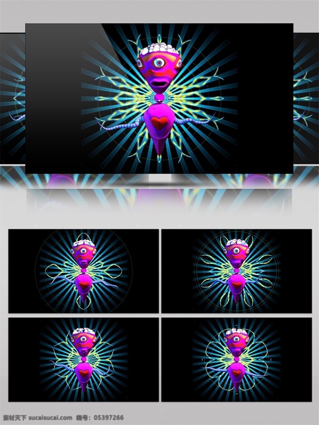 粉色 外星 生物 高清 视频 宇宙 星际 晚会舞台背景 酒吧舞台 特效 光 渲染灯光 华丽光转 3d视频素材