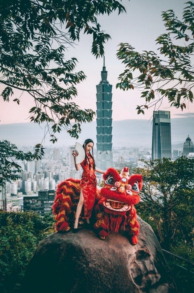 台北印象 台北 舞狮 新年 旅行 春节 旅游摄影 国外旅游