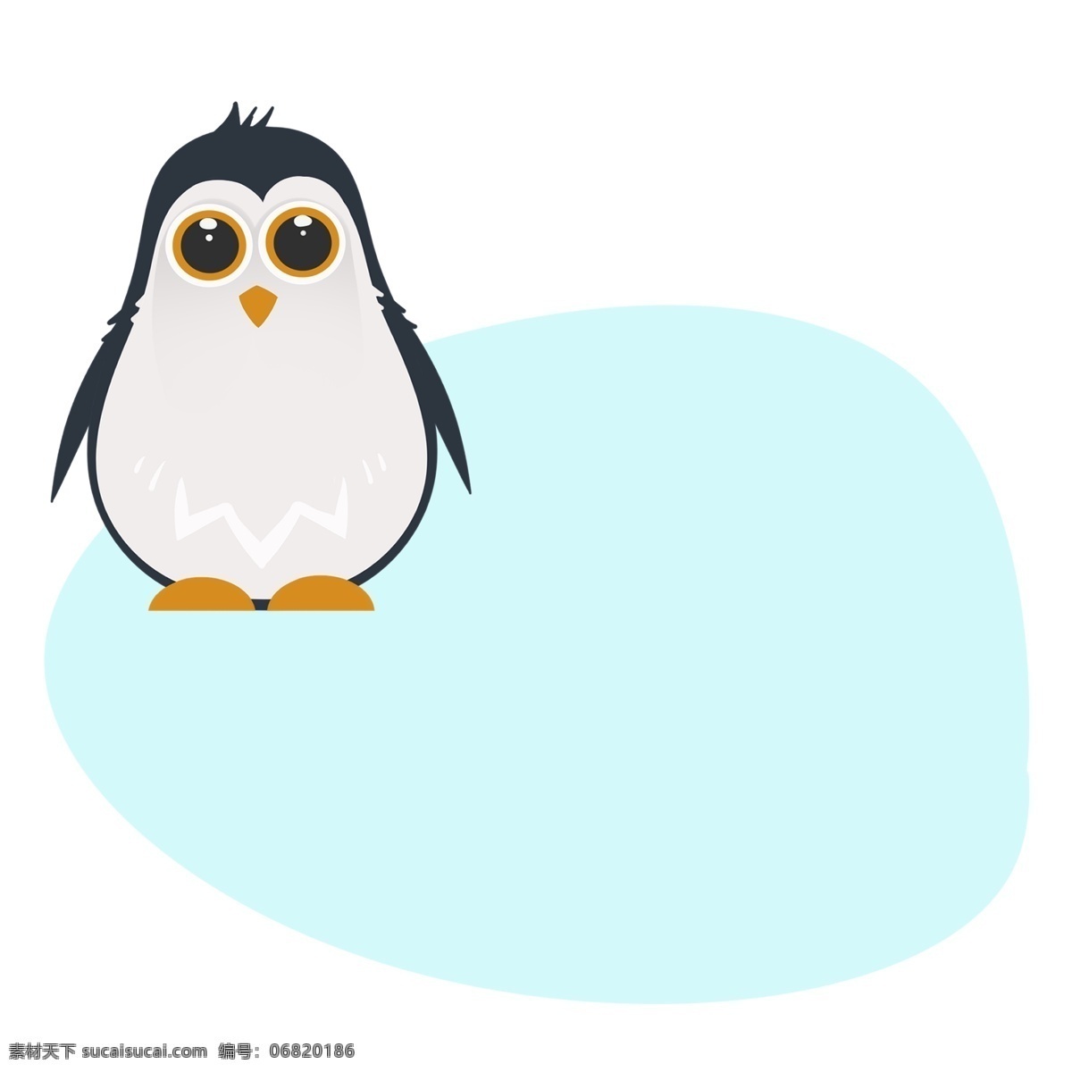 可爱 小企鹅 边框 插画 可爱的小企鹅 小企鹅边框 蓝色边框 创意边框 可爱的边框 手绘边框 边框装饰