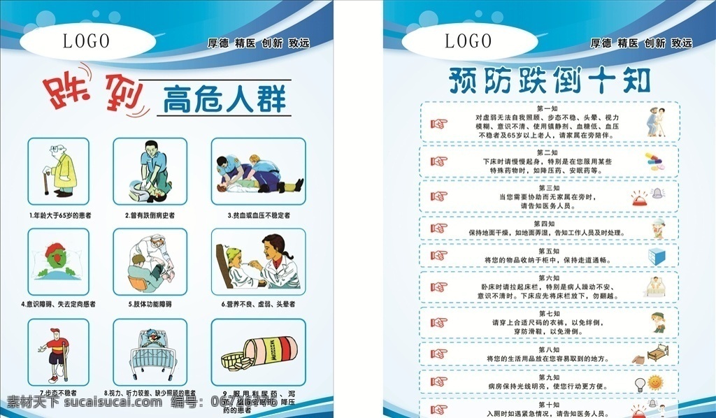 醫(yī)院版面 預(yù)防跌倒 鶴壁醫(yī)院 人民醫(yī)院 跌倒 高危人群 跌倒十知 制度版面 版面背景 藍(lán)色背景 手矢量 矢量文件 logo設(shè)計(jì)