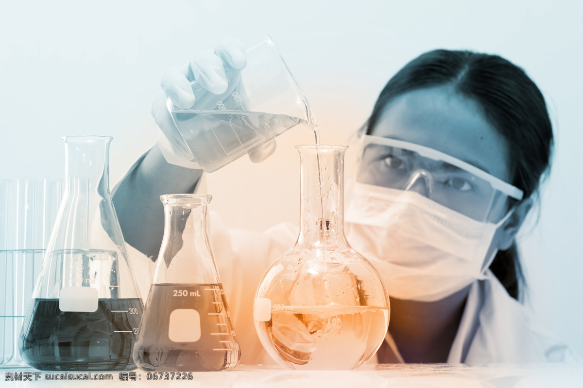 研究 化学 试验 女科学家 试管 试剂 量杯 试验器皿 化学研究员 化学试验 科学研究 研究员 科技图片 现代科技