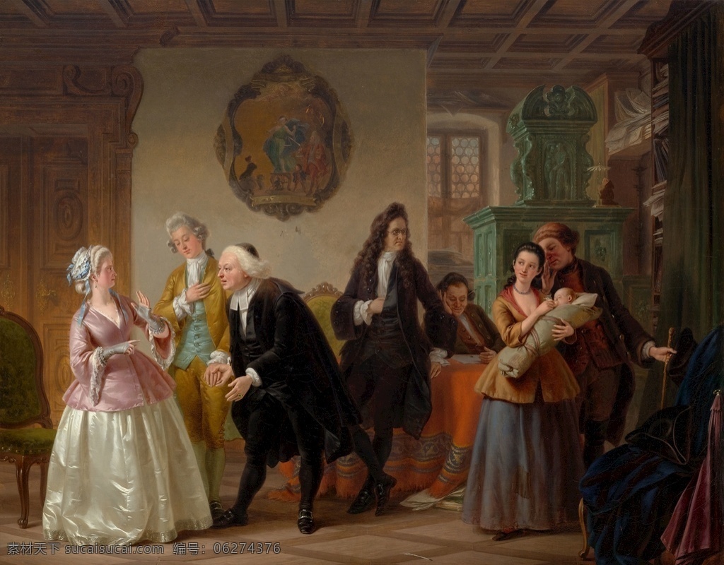 约翰 盖尔 作品 德国画家 遗嘱 执行 争论 19世纪油画 油画 文化艺术 绘画书法