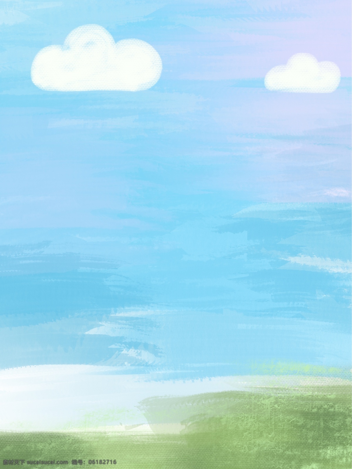 彩绘 蓝天 白云 通用 背景 夏天 蓝色背景 广告背景 通用背景 psd背景 背景展板 特邀背景 促销背景 背景展板图