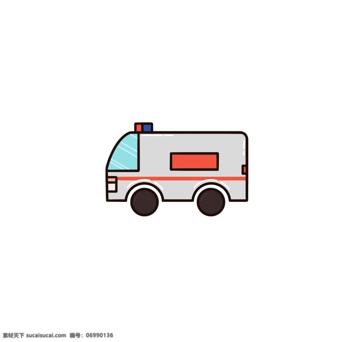 簡(jiǎn)約 可愛(ài) 救護(hù)車 交通工具 急救車