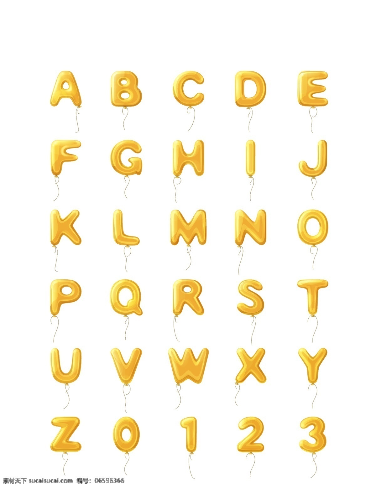 金色 气球 字母 数字 图标 ico a b c d e f g h i j k l m n o p q r s t u v w x y z 手写字母 手写数字 质感字母 质感数字 logo 26字母 效果字 效果数字 周年庆 周年庆数字 字母logo pop