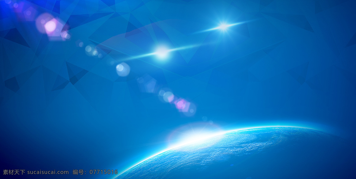 蓝色星球 星光 夜景 地球 夜空 夜色 科技 自然 人文 自然景观 自然风光