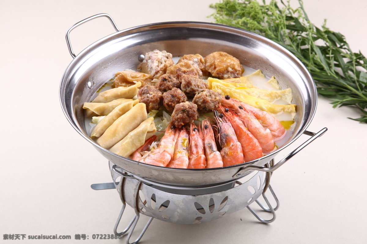 全家福 蝦卷 肉丸 明爐全家福 砂鍋 傳統(tǒng)美食 餐飲美食