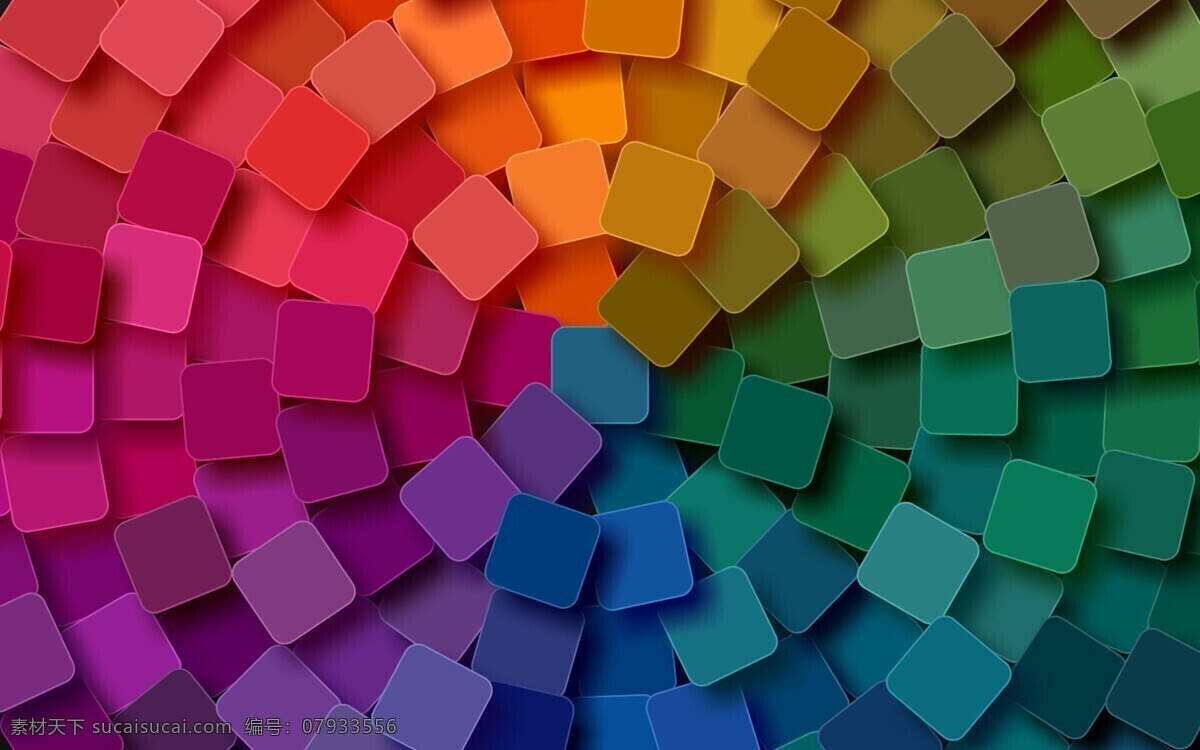 彩虹 几何 方块 背景 桌面 设计素材 底纹边框 背景底纹