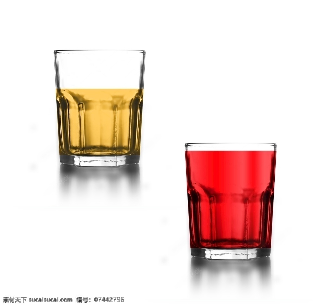 玻璃杯有机 样机 玻璃杯模拟 透明杯 酒杯样机 酒杯 分层