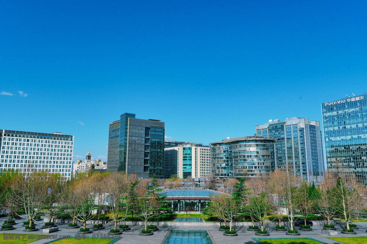 中關(guān)村 高樓大廈 北京 科技園 高樓 大廈 藍(lán)天 高科技 自然景觀 建筑景觀