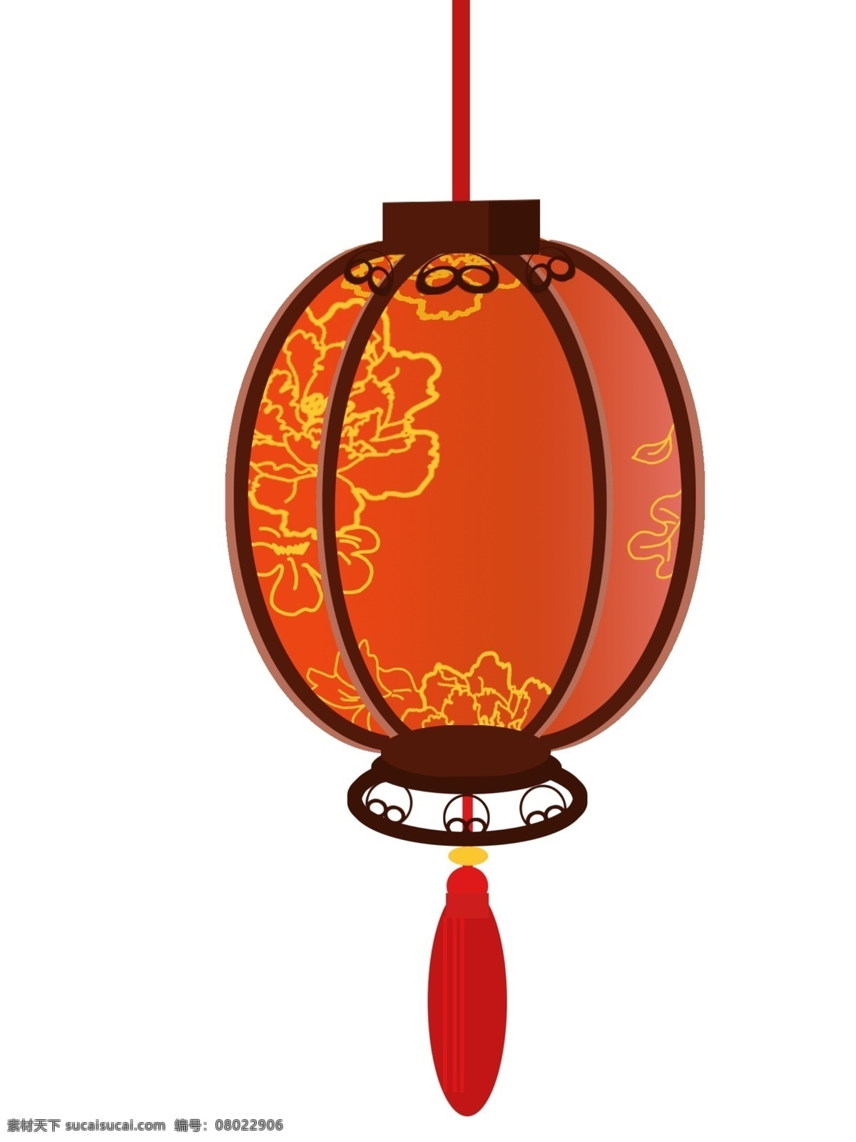 元宵节 中国 风 花灯 灯笼 中国风 矢量灯笼 矢量花灯 节日灯笼 牡丹花纹 牡丹 红色 闹元宵 喜庆 艺术花灯 中国风灯笼