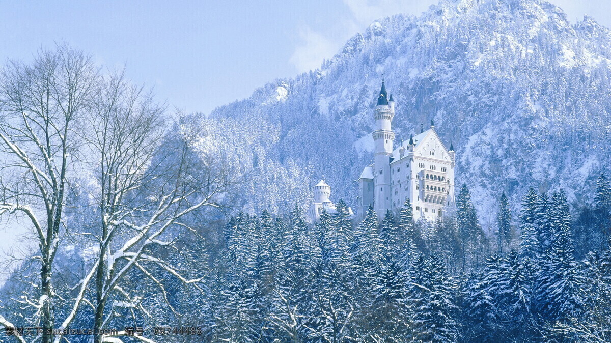 德国 新天鹅城堡 风景 山水 美景 美丽 自然 丰收 天空 自然景观 自然风景