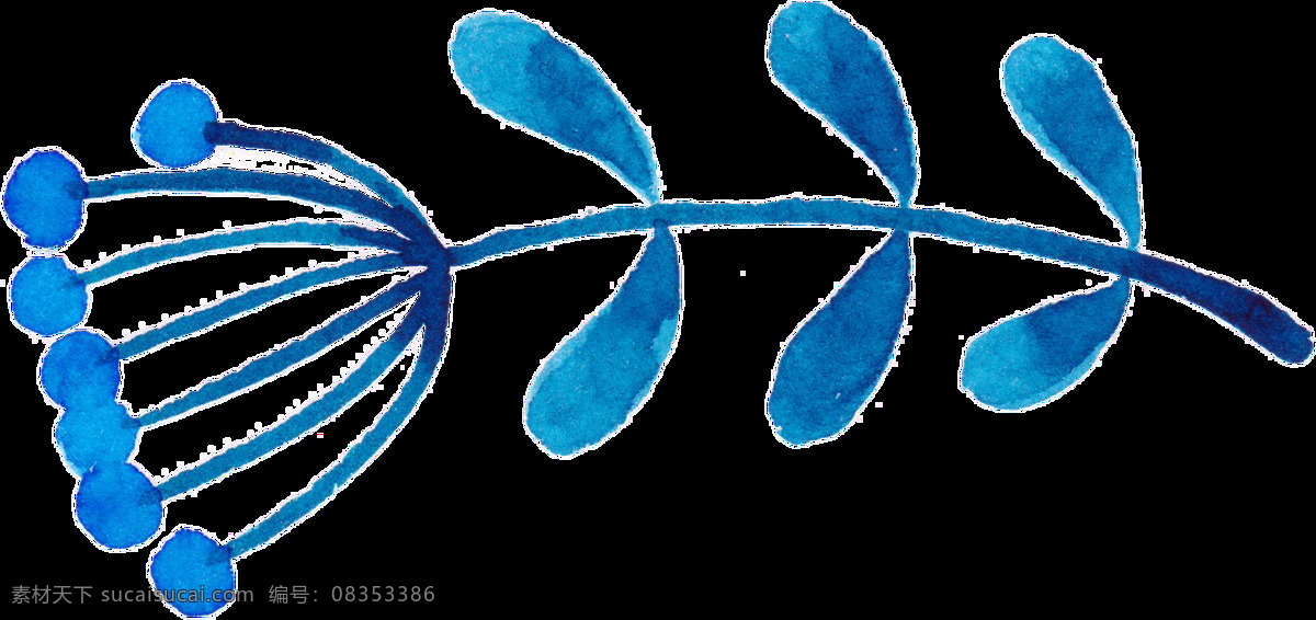 精致 花卉 卡通 透明 抠图专用 装饰 设计素材